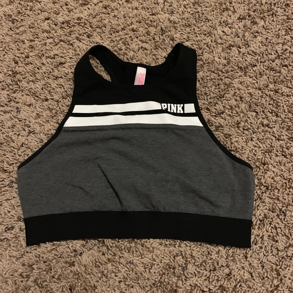 high neck sports bra